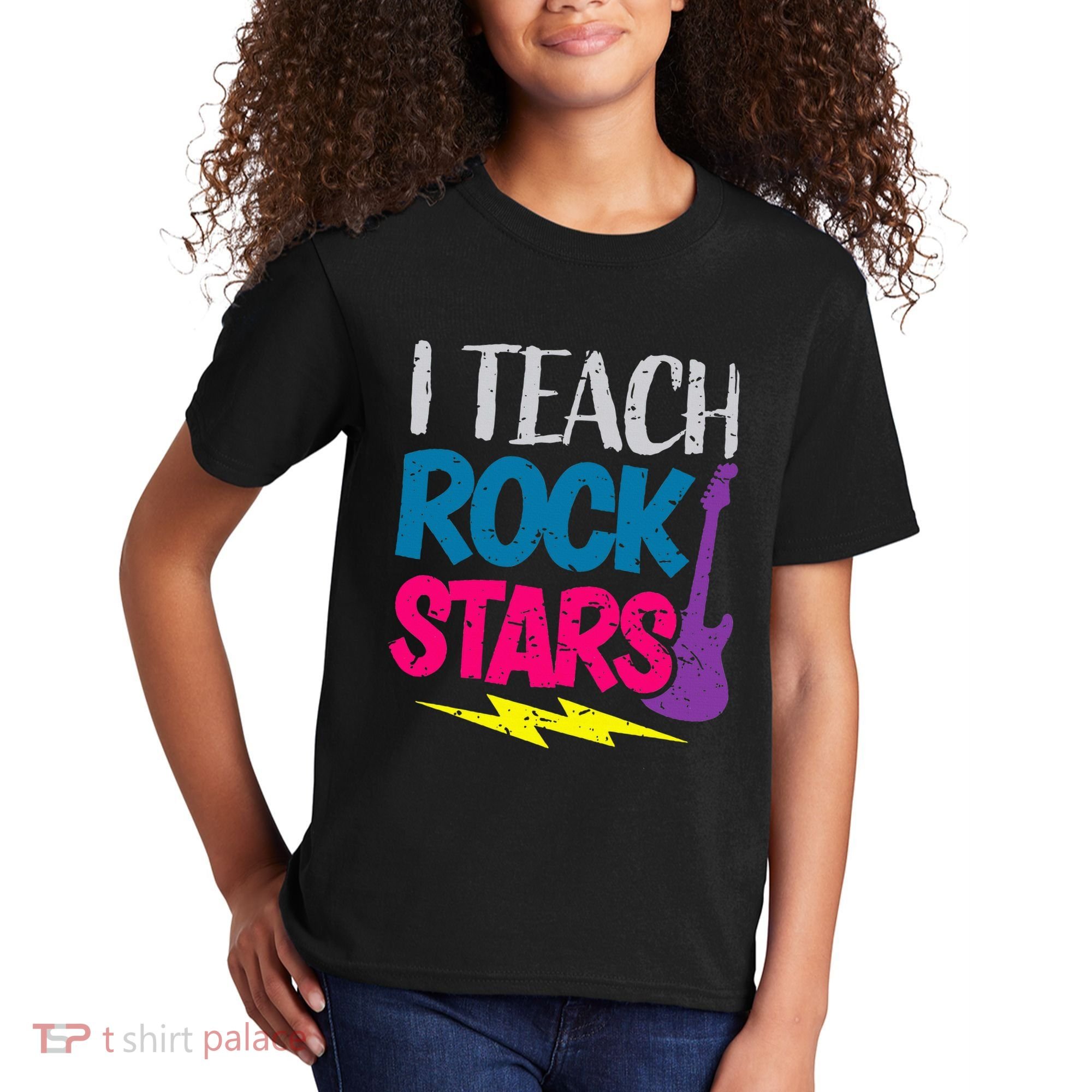 I Teach Rockstars Orchestra Music Teacher Back To School Kids T-Shirt