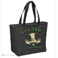 It's 420 Lets Get Baked Tote Bag thumb 2