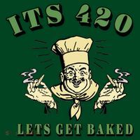 It's 420 Lets Get Baked Apron thumb 3