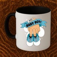 It's A Baby Boy! Coffee Mug thumb 2