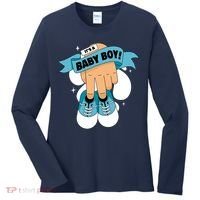 It's A Baby Boy! Women's Long Sleeve Shirt thumb 0