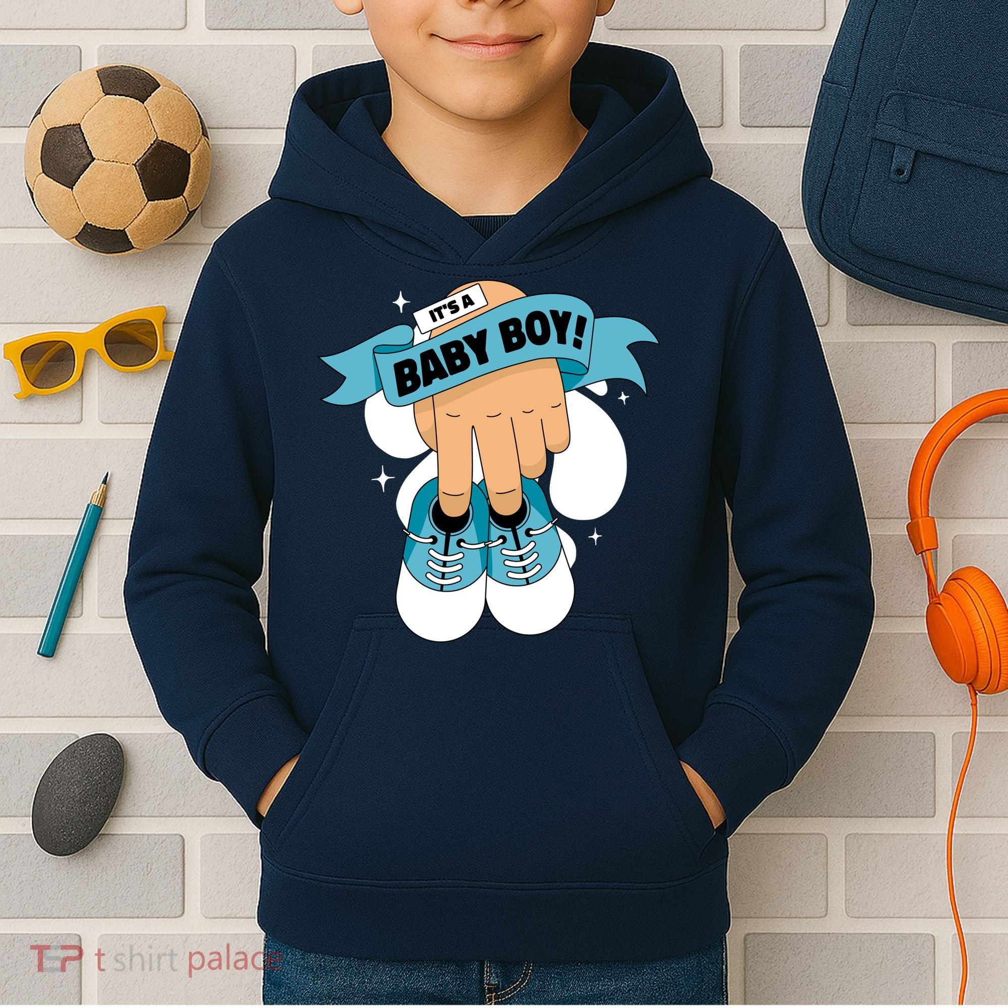 It's A Baby Boy! Kids Hoodie