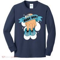 It's A Baby Boy! Kids Long Sleeve Shirt thumb 0