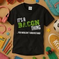 It's A Bacon Thing You Wouldn't Understand Kids T-Shirt thumb 3