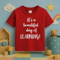 It's A Beautiful Day Of Learning! Toddler T-Shirt thumb 3