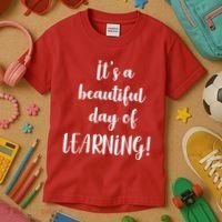 It's A Beautiful Day Of Learning! Kids T-Shirt thumb 3