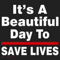It's A Beautiful Day To Save Lives Funny Beanie thumb 2