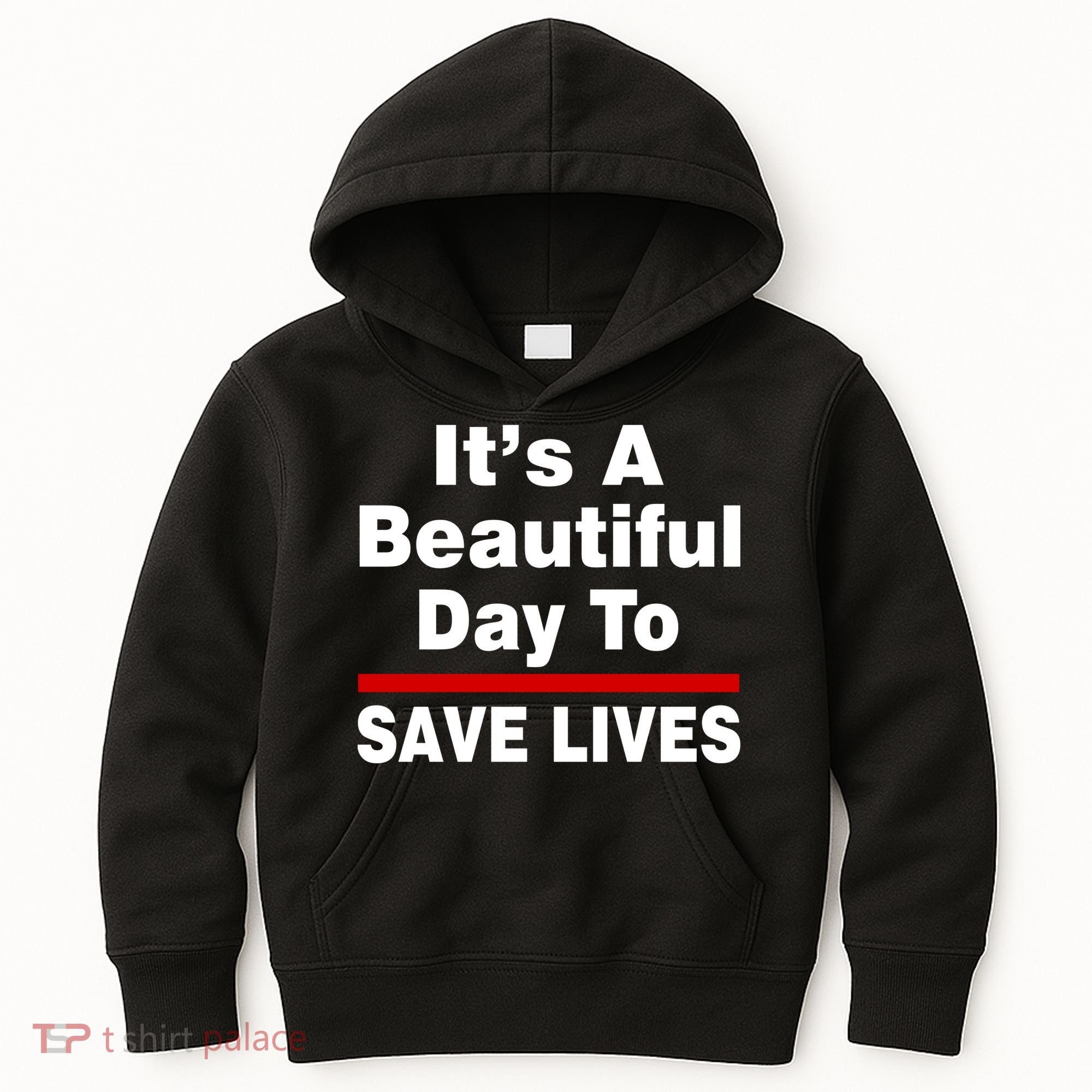 It's A Beautiful Day To Save Lives Funny Kids Hoodie