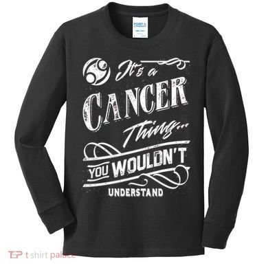 It's a Cancer Thing Zodiac Sign Horoscope Kids Long Sleeve Shirt