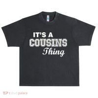 It's A Cousins Thing Urban Oversized Heavyweight T-Shirt thumb 0