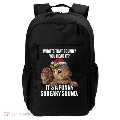 It's A Funny Squeaky Sound Christmas Squirrel Backpack