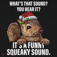 It's A Funny Squeaky Sound Christmas Squirrel Backpack thumb 2