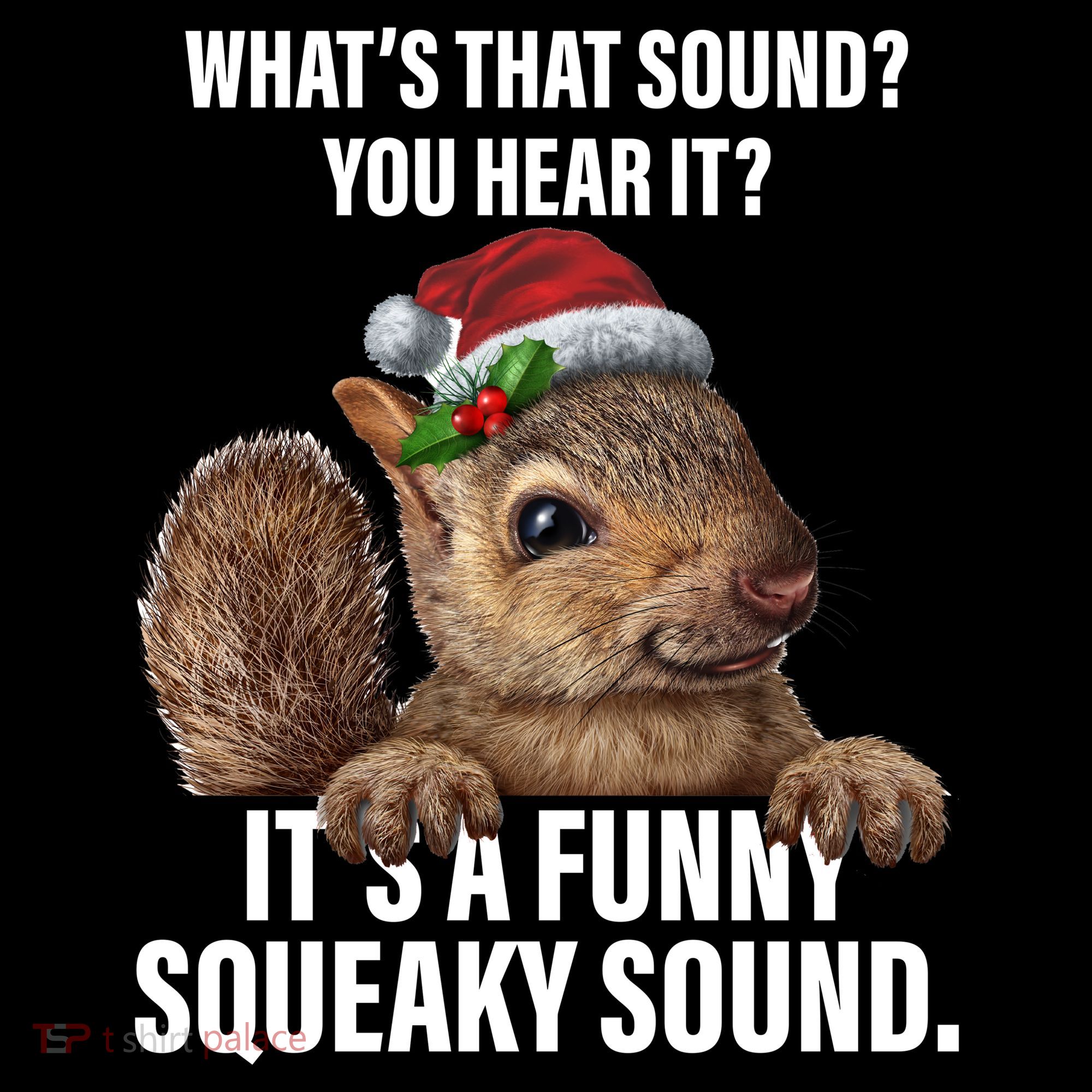 It's A Funny Squeaky Sound Christmas Squirrel Visor