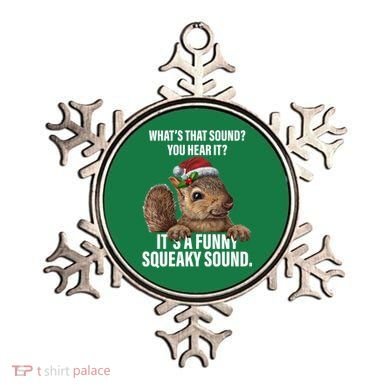 It's A Funny Squeaky Sound Christmas Squirrel Ornament