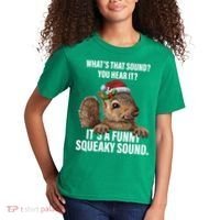 It's A Funny Squeaky Sound Christmas Squirrel Kids T-Shirt thumb 2