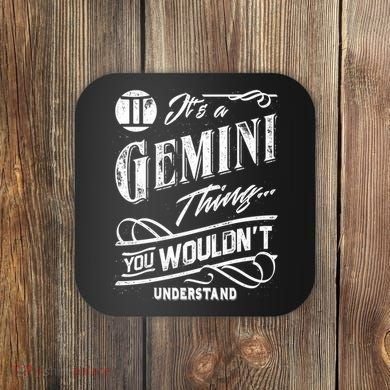 It's a Gemini Thing Zodiac Sign Horoscope Coaster