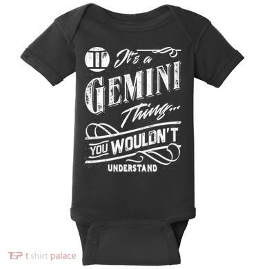 It's a Gemini Thing Zodiac Sign Horoscope Baby Bodysuit
