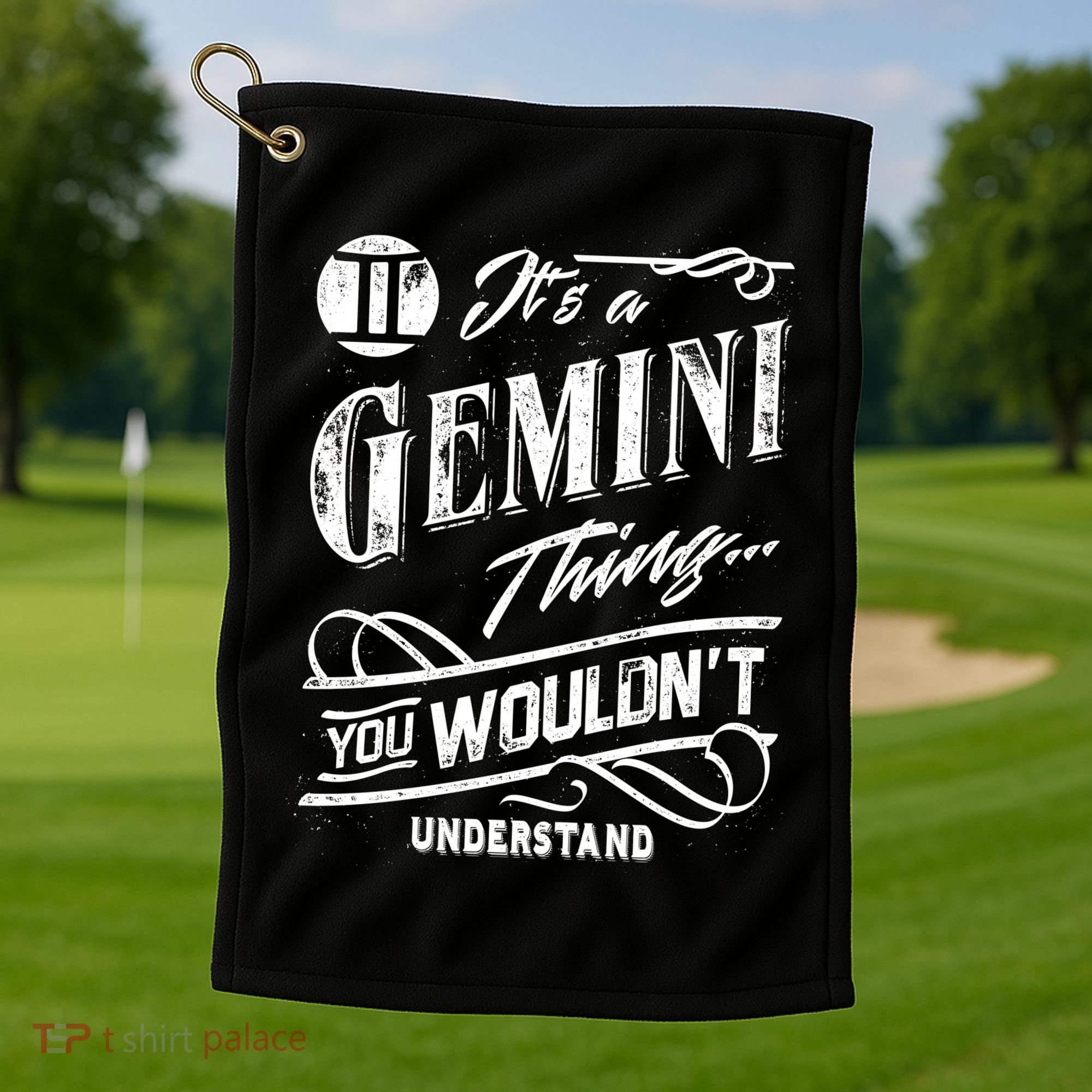 It's a Gemini Thing Zodiac Sign Horoscope Golf Towel