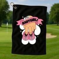 It's A Girl Golf Towel thumb 1