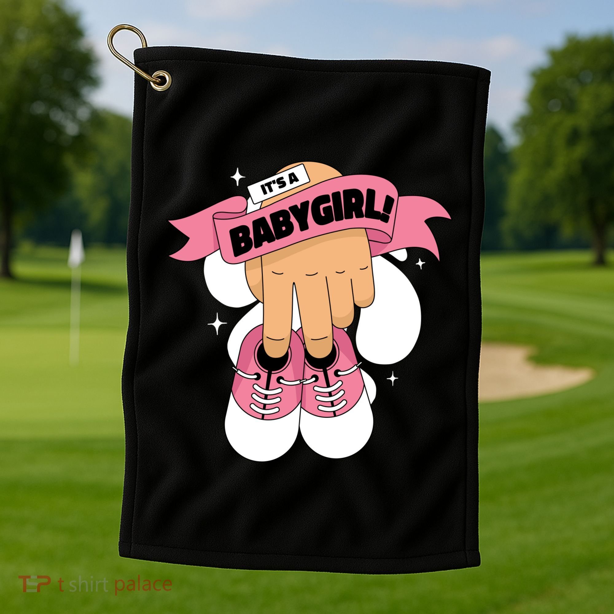 It's A Girl Golf Towel