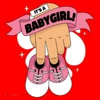 It's A Girl Santa Hat thumb 1