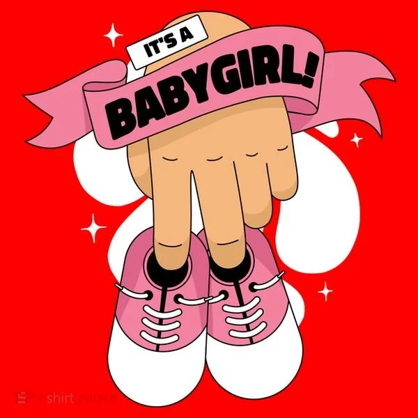 It's A Girl Santa Hat