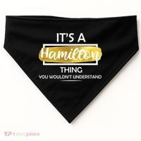 It's A Hamilton Thing  USA-Made Doggie Bandana thumb 0