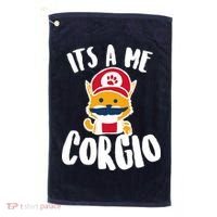 It's A Me Corgio  Golf Towel thumb 0