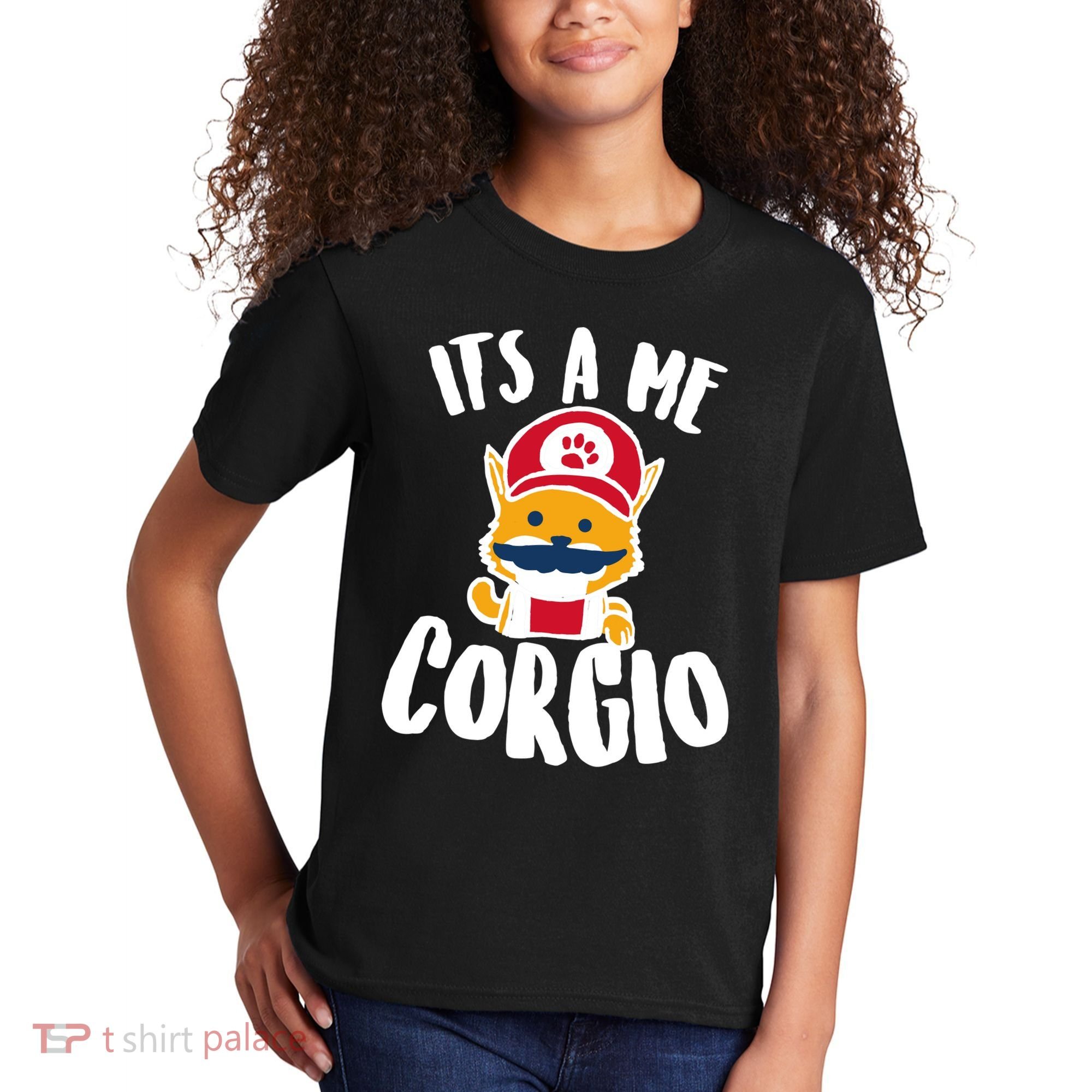It's A Me Corgio  Kids T-Shirt