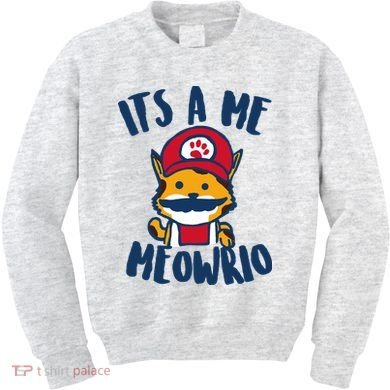 It's A Me Meowrio Kids Sweatshirt