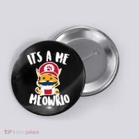 It's A Me Meowrio Button thumb 0