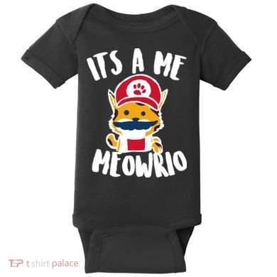 It's A Me Meowrio Baby Bodysuit