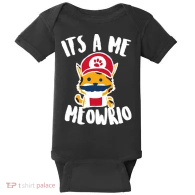 It's A Me Meowrio Baby Bodysuit