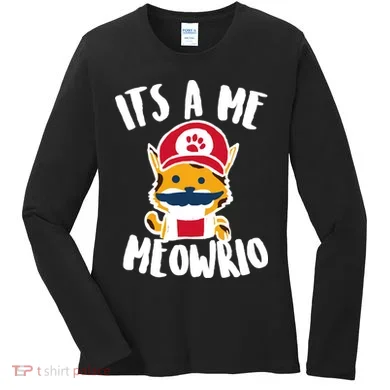It's A Me Meowrio Women's Long Sleeve Shirt