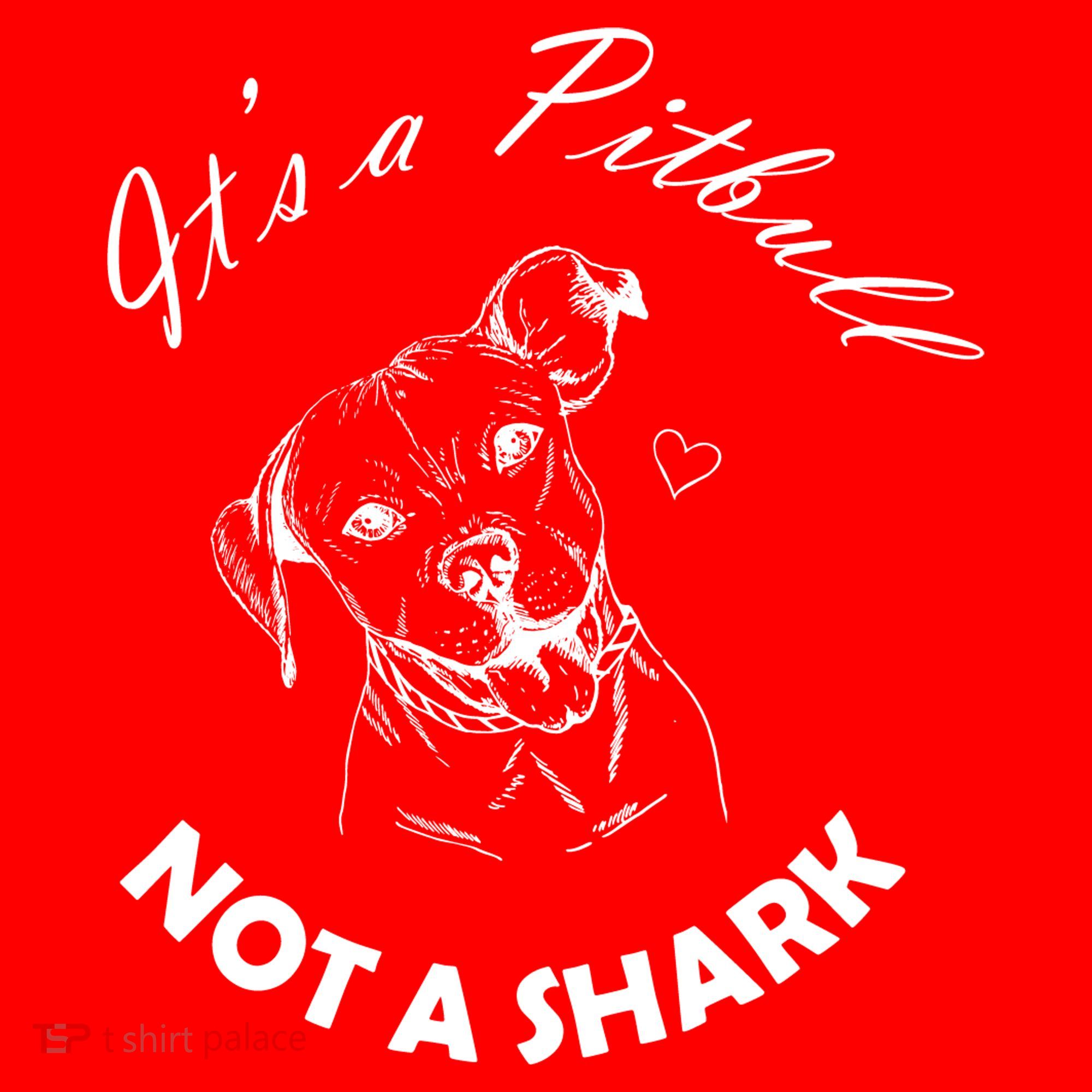 It's A Pitbull Not A Shark USA-Made Doggie Bandana