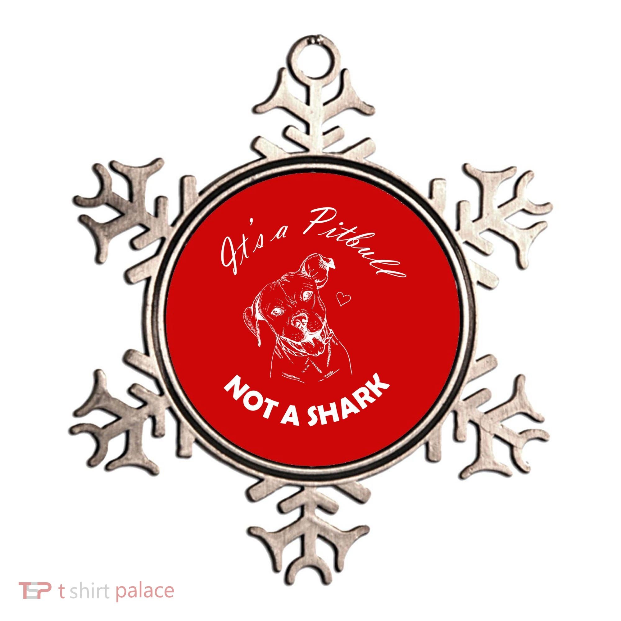 It's A Pitbull Not A Shark Ornament