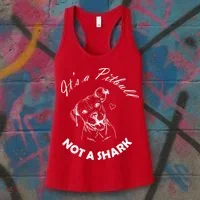 It's A Pitbull Not A Shark Women's Tank Top thumb 3