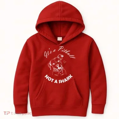 It's A Pitbull Not A Shark Kids Hoodie