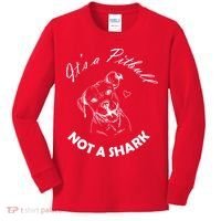 It's A Pitbull Not A Shark Kids Long Sleeve Shirt thumb 0