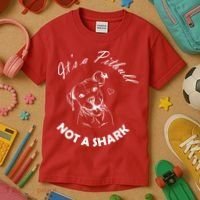 It's A Pitbull Not A Shark Kids T-Shirt thumb 3
