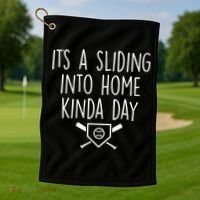 It's A Sliding Home Kinda Thing Golf Towel thumb 1