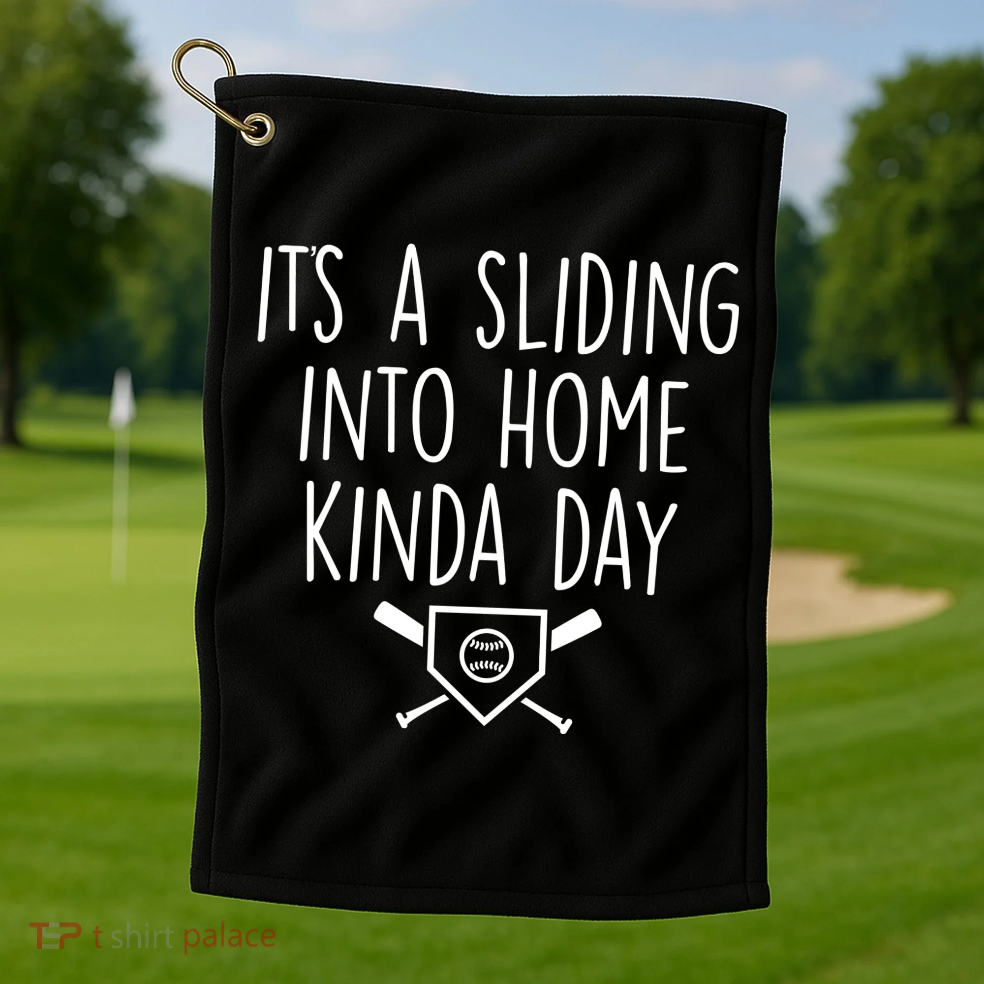 It's A Sliding Home Kinda Thing Golf Towel