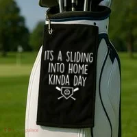 It's A Sliding Home Kinda Thing Golf Towel thumb 2