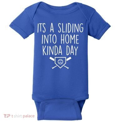 It's A Sliding Home Kinda Thing Baby Bodysuit