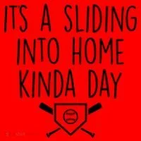 It's A Sliding Home Kinda Thing Santa Hat thumb 1