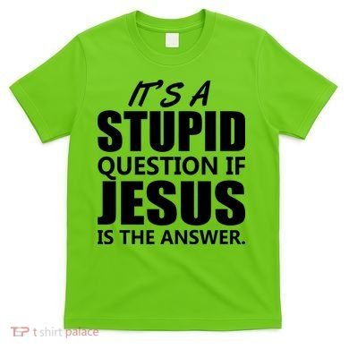It's A Stupid Question If Jesus Is The Answer T-Shirt