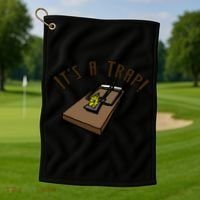 It's A TRAP! Golf Towel thumb 1
