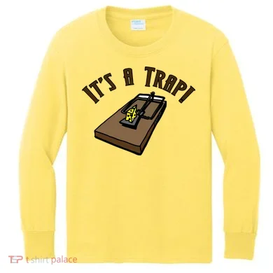 It's A TRAP! Kids Long Sleeve Shirt