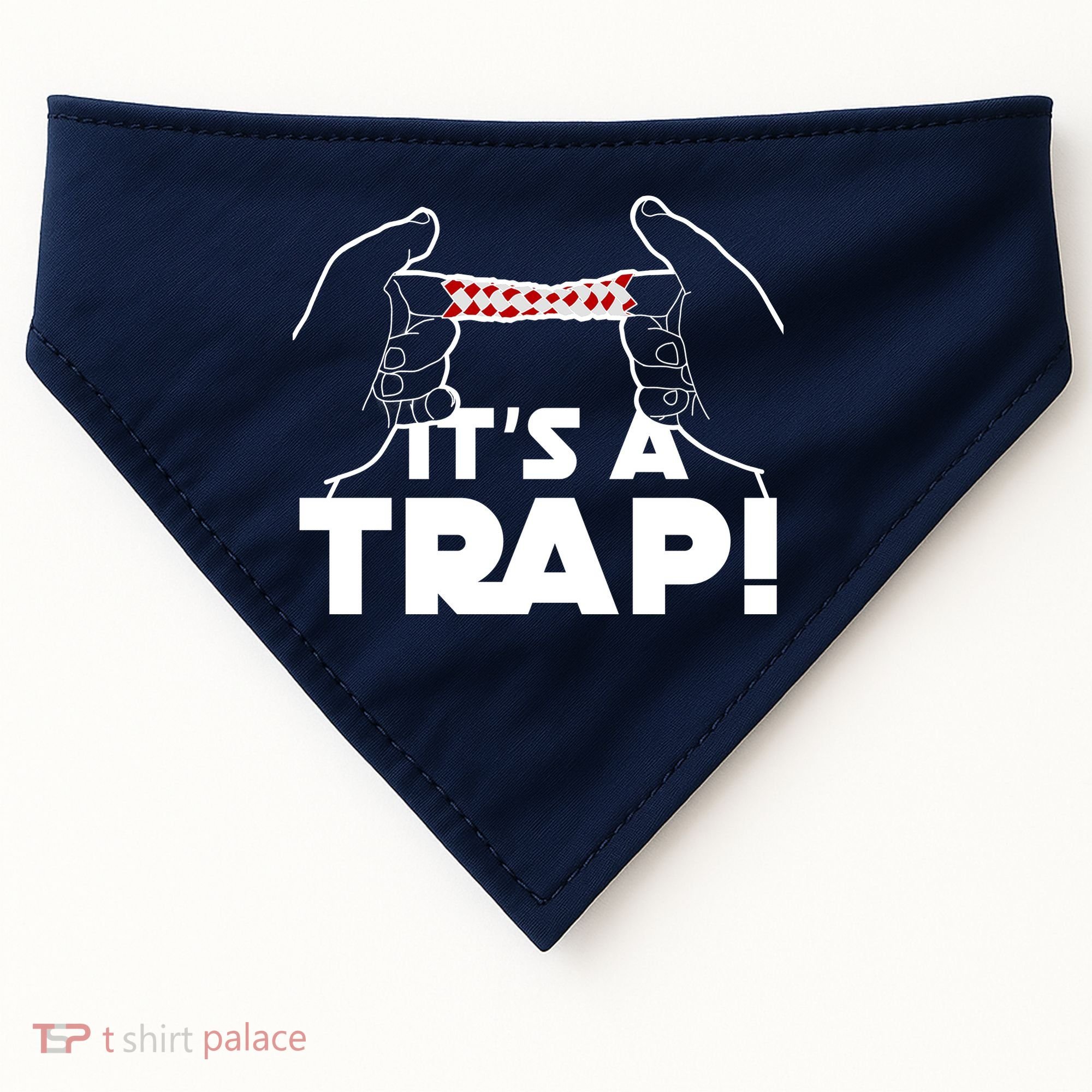 It's A Trap Chinese Finger Trap USA-Made Doggie Bandana