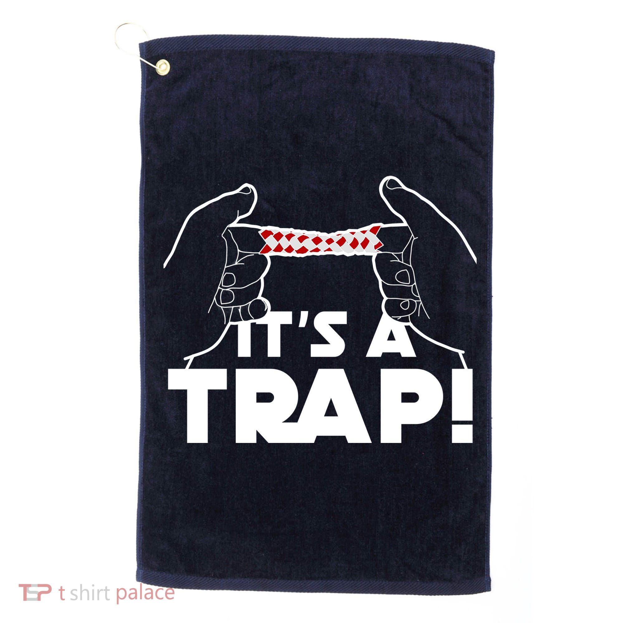 It's A Trap Chinese Finger Trap Golf Towel